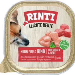 Sonderaktion Sparpaket 18 x 300 g Rinti Leichte Beute Huhn pur & Rind Hunde Nassfutter